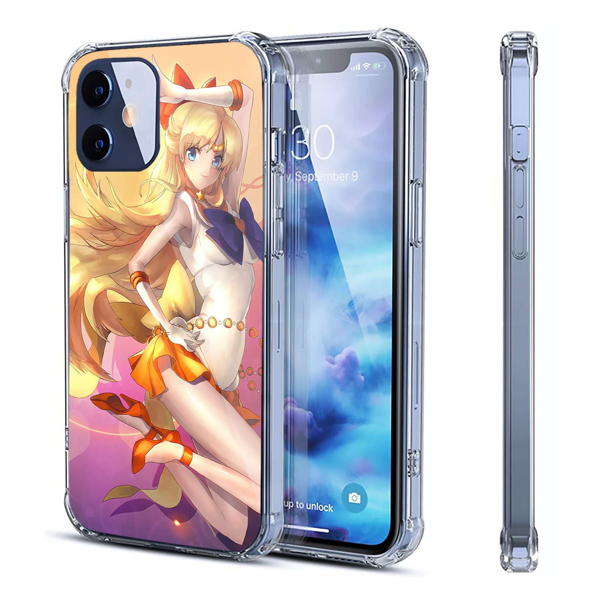 （画像用） 美少女戦士セーラームーン Sailor Moon 【iPhone 12シリーズ対応】透明スマホケース（クリアソフトケース）